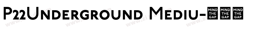 P22Underground Mediu字体转换